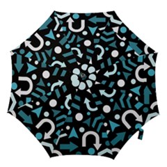 Cyan Direction  Hook Handle Umbrellas (small) by Valentinaart