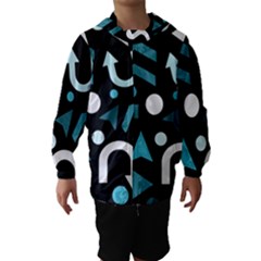 Cyan Direction  Hooded Wind Breaker (kids) by Valentinaart