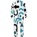 Cyan direction pattern OnePiece Jumpsuit (Men)  View2