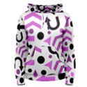 Magenta direction pattern Women s Pullover Hoodie View1