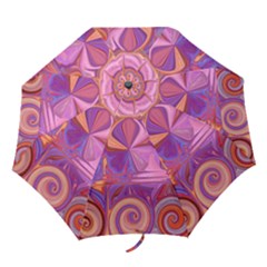 Candy Abstract Pink, Purple, Orange Folding Umbrellas