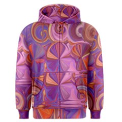 Candy Abstract Pink, Purple, Orange Men s Zipper Hoodie by digitaldivadesigns