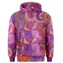 Candy Abstract Pink, Purple, Orange Men s Zipper Hoodie View1