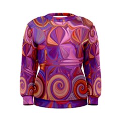 Candy Abstract Pink, Purple, Orange Women s Sweatshirt