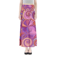 Candy Abstract Pink, Purple, Orange Maxi Skirts by digitaldivadesigns