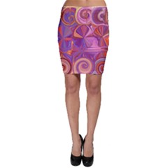 Candy Abstract Pink, Purple, Orange Bodycon Skirt