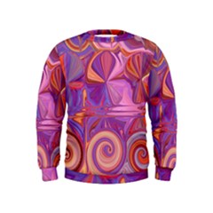 Candy Abstract Pink, Purple, Orange Kids  Sweatshirt