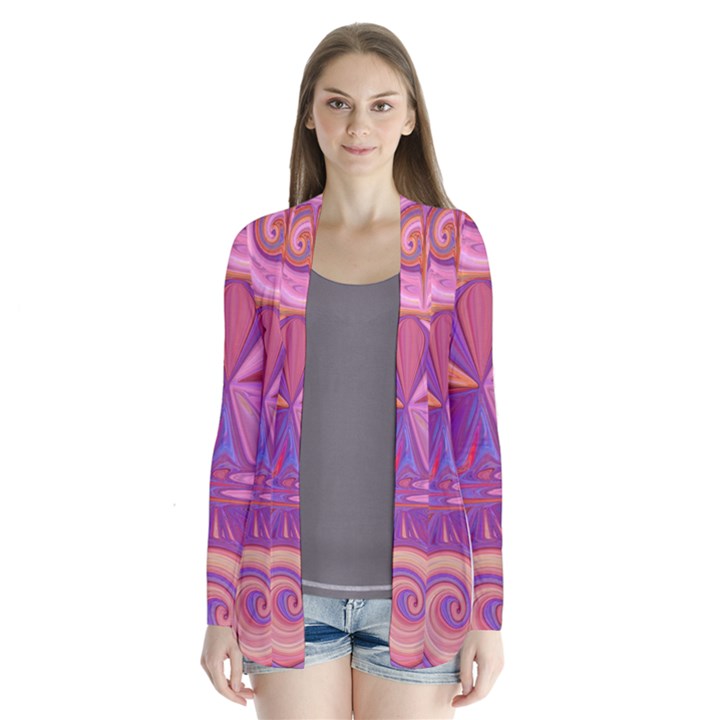 Candy Abstract Pink, Purple, Orange Cardigans