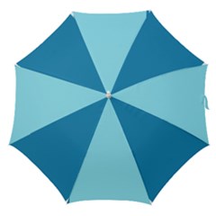 Turquoise Two Color Straight Umbrellas