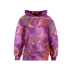 Candy Abstract Pink, Purple, Orange Kids  Pullover Hoodie by digitaldivadesigns