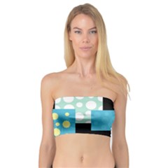 Blue Collage Bandeau Top by Valentinaart