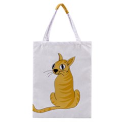 Yellow Cat Classic Tote Bag by Valentinaart