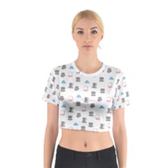 Hipster Hats Crop Top by Hobbitties