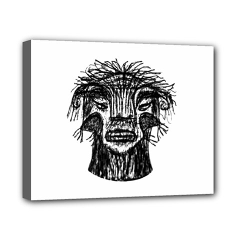 Fantasy Monster Head Drawing Canvas 10  X 8  by dflcprints