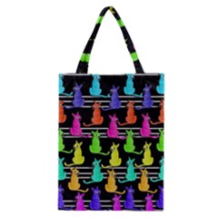 Colorful Cats Pattern Classic Tote Bag by Valentinaart