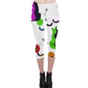 Colorful abstract cats Capri Leggings  View1