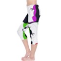 Colorful abstract cats Capri Leggings  View3