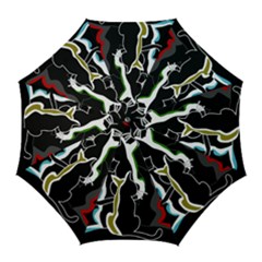 Street Cats Golf Umbrellas by Valentinaart