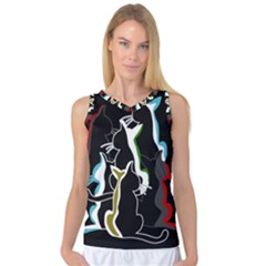 Street Cats Women s Basketball Tank Top by Valentinaart