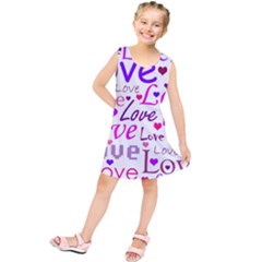 Love Pattern Kids  Tunic Dress by Valentinaart