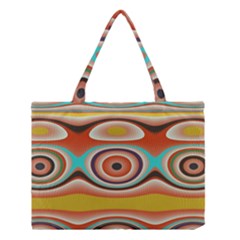 Oval Circle Patterns Medium Tote Bag by digitaldivadesigns