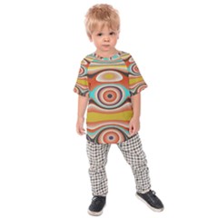 Oval Circle Patterns Kids  Raglan Tee