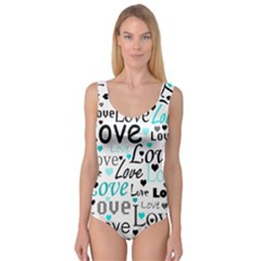 Love Pattern - Cyan Princess Tank Leotard  by Valentinaart