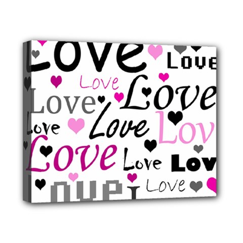 Love Pattern - Magenta Canvas 10  X 8  by Valentinaart