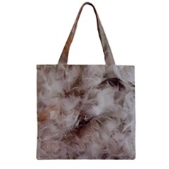 Down Comforter Feathers Goose Duck Feather Photography Zipper Grocery Tote Bag by yoursparklingshop