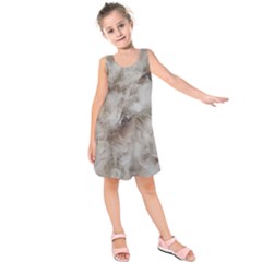 Down Comforter Feathers Goose Duck Feather Photography Kids  Sleeveless Dress by yoursparklingshop