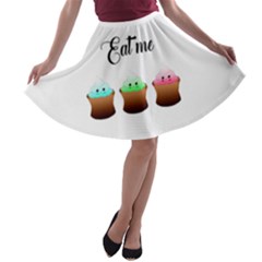 Eat Me Cupcakes A-line Skater Skirt