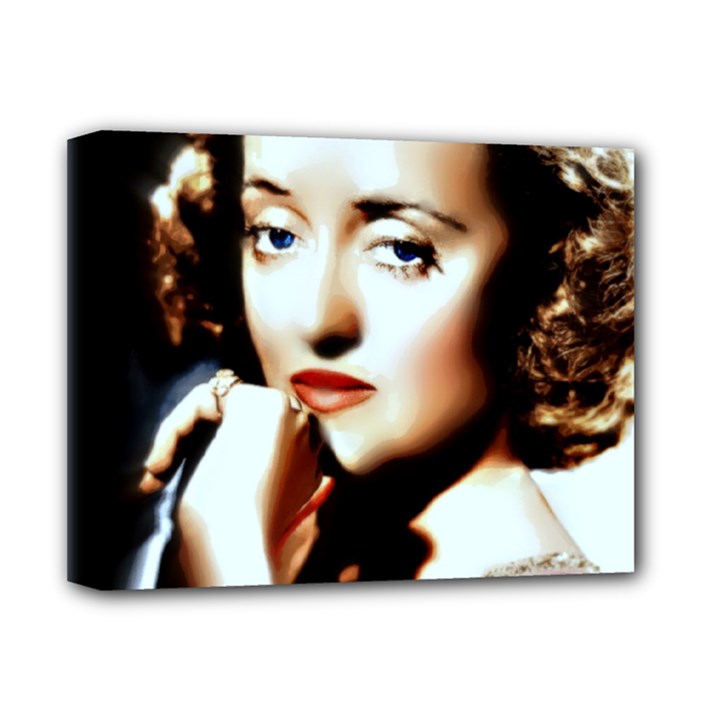  Bette Davis  by WBK:  Deluxe Canvas 14  x 11  (Framed)