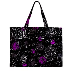 Purple Mind Zipper Mini Tote Bag by Valentinaart