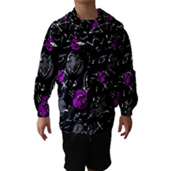 Purple Mind Hooded Wind Breaker (kids) by Valentinaart