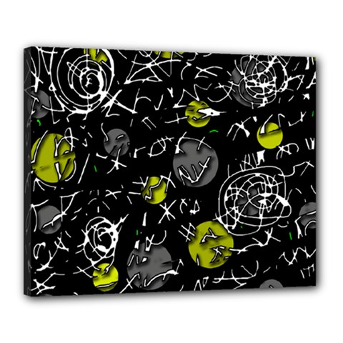 Yellow Mind Canvas 20  X 16  by Valentinaart