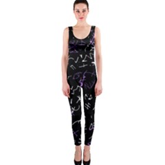 Abstract Mind - Purple Onepiece Catsuit by Valentinaart