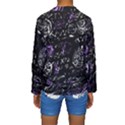 Abstract mind - purple Kids  Long Sleeve Swimwear View2