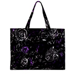 Abstract Mind - Purple Zipper Mini Tote Bag by Valentinaart