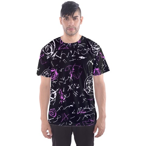 Abstract Mind - Magenta Men s Sport Mesh Tee by Valentinaart