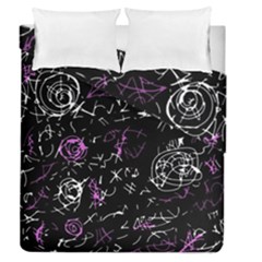 Abstract Mind - Magenta Duvet Cover Double Side (queen Size) by Valentinaart