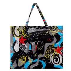 Confusion 2 Zipper Large Tote Bag