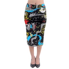 Confusion 2 Midi Pencil Skirt by Valentinaart