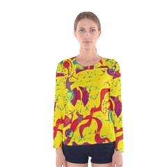 Yellow confusion Women s Long Sleeve Tee