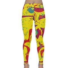 Yellow confusion Classic Yoga Leggings