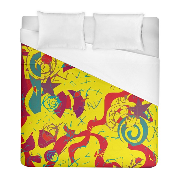 Yellow confusion Duvet Cover (Full/ Double Size)