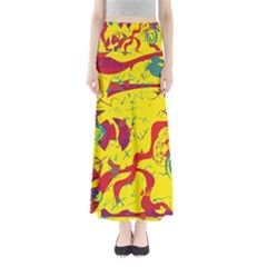 Yellow Confusion Maxi Skirts