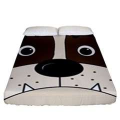 Bulldog Face Fitted Sheet (king Size)