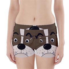 Bulldog Face Boyleg Bikini Wrap Bottoms