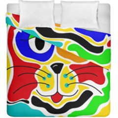 Colorful Cat Duvet Cover Double Side (king Size)