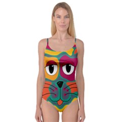 Colorful Cat 2  Camisole Leotard 